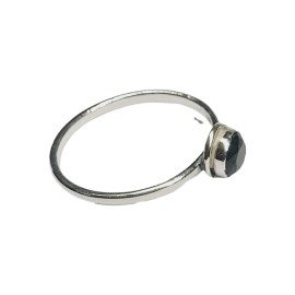 ANEL ESMERALDA EM PRATA 925 - ID 6625