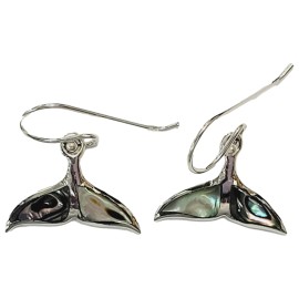 BRINCO ABALONE RABO DE BALEIA EM PRATA 925 - ID 6911