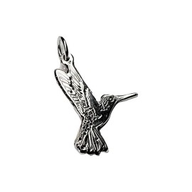 Pingente Beija Flor Em Prata 925 Cnc - Id 5482