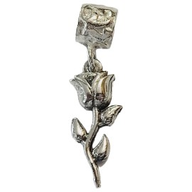 PINGENTE BERLOQUE ROSA EM PRATA 925 - ID 6912