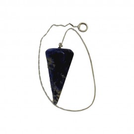 Pendulo de Sodalita em Prata 925 - Id 5889