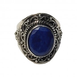 ANEL LAPISLAZULI EM PRATA 925 - ID 6079 