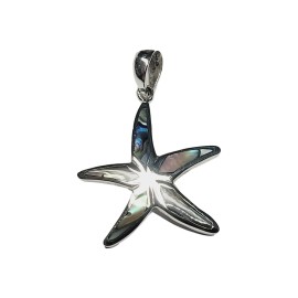 PINGENTE ABALONE ESTRELA DO MAR EM PRATA 925 - ID 6603