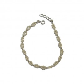 Pulseira Perola Natural Com Prata 925 - Id 5929