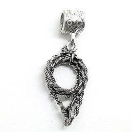 Pingente La�o Do Boiadeiro Com Separador Prata 925 - Id 3921