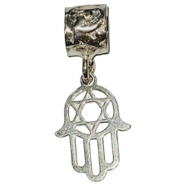 PINGENTE BERLOQUE M�O DE FATIMA  EM PRATA 925 - ID 6182