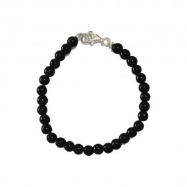  PULSEIRA ONIX NATURAL EM PRATA 925 - ID 5977