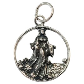 PINGENTE IEMANJ� MEDALHA EM PRATA 925 - ID 6570