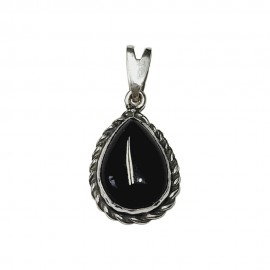 PINGENTE ONIX GOTA EM PRATA 925 - ID 6268 